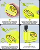 Bike Locks Rockbye Bicycle Disc Brake Lock Alarm Safety System Accessories for Electric Motorcycle Scooter Yellow 230607