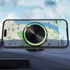 Novo suporte de telefone de carro luminoso forte montagem magnética suporte de telefone celular brilho noturno GPS de carro suporte para iPhone 14 Samsung Xiaomi