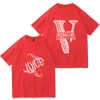 Chemises imprimées de la marque VLONE Men et femmes O-Neck T-shirts décontractés Tendance de la mode classique pour le street Hip-Hop Cotton Pullover DT129