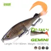 Baits Lures Kingdom Fishing Lure 14g 28g 41g Sinking Pencil Hard Swimbait With Soft T Tail and Flame For Bass Pike Carp Trout Trolling 230607