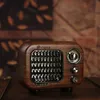 Tragbare Lautsprecher Retro Bluetooth Lautsprecher Drahtlose Lautsprecher Stereo Sound Walnuss Holz Radio Für Smartphone Home Office Geschenk