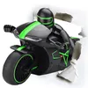 ElectricRC Auto Mini Rc AUTO RC Moto Racing Speed Drift LED Light Remote Control Motorcycle 4 Channel 24GHz Toy 230607