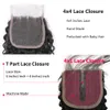 Morceaux de cheveux Kinky Curly 4x4 Lace Closure Cheveux humains brésiliens Deep Wave 4x1 T part Lace Closure HD Transparent T part 4x4 Lace Closure 230607