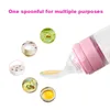 Cups Dishes Utensils Baby Spoon Bottle Feeder Dropper Silicone Spoons for Feeding Medicine Kids Toddler Cutlery Children Accessories born 230607