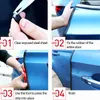 Nuovo 5M Car Door Edge Scratch Protector Strip Guard Trim Auto Door Anti Collision Strip con decorazione per auto in acciaio per auto