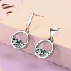 Boucles d'oreilles ajourées cristal barre d'eau cône boucle d'oreille pour femmes fille dame bijoux fins cadeau S925 argent Zircon