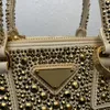 7A Designer Luxo Galleria Sacos De Cetim Temperamento Estrela Cheia De Diamantes Popular Vertical Mini Tote Bolsa De Ombro Único Bolsa Crossbody