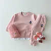 Rompertjes INS Lente Herfst Baby T-shirt Broek 2 Stuks Set Pakken Peuter Trainingspakken Kinderen Jongens Meisjes DIER Stijl Kleding Kids pak 230607