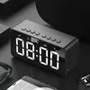 Portabla högtalare Bluetooth -högtalarens radiokortsspelare ljud med stor volym Desktop Alarm Clock -högtalarbom för all telefon