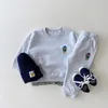 Rompertjes INS Lente Herfst Baby T-shirt Broek 2 Stuks Set Pakken Peuter Trainingspakken Kinderen Jongens Meisjes DIER Stijl Kleding Kids pak 230607