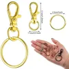 Keychains 98 Pcs Swivel Buckle Set 49 Lanyard Snap Hook Belt Key Ring Metal Keychain Lobster Claw Clasp