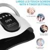 Secadores de unhas SUN X10MAX UV LED Lâmpada de unhas para Manicure 280W Gel Polish Drying Machine com Large LCD Touch Professional Smart Nail Dryer Tools 230607