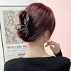 Baumeln Kronleuchter Schwarz Blatt Metall Strass Haar Klaue Geometrische Haar Clip Elegante Frauen Haar Grip Clip Mode Kopfschmuck Geschenk Haar Acceaaories Z0608