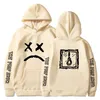 Hip Hop Lil Peep Sweatages Hell Boy Men Femmes Femmes Hooded Pullover Mâle Femme Sudadeas Cry Baby Hood Hoddie