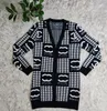 Suéter feminino Autono e temperamento do inverno Comutora Slimming Knitt Cardigan Sweater Jacket