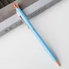 20st/Lot Factory Direct Sales Crown Pen Metal Ballpoint Korean Söt Creative Stationery Writing Work Support Logo Print