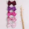 Hair Accessories Velvet Clips For Girl Hairpins Baby Bow Barrette Children Side Pin Cute Hairclips Vintage Photo Props Headgear R230608