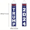 2 pcs, Trump 2024 Drapeau Take America Back Save America Again Grandes bannières Extérieur Porche Cour Signe Jardin Porte Mur Bannière Décorative