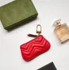 Designer Keys Pouch Mini Wallet Portamonete di lusso per donna e uomo con rossetto Porta carte di credito con coulisse a forma di cerchio in pelle di mucca con scatola