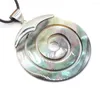 Hanger Kettingen Natuurlijke Shell Ketting Ronde Hol Wit Zwart Parelmoer Legering Hals Ketting Voor Vrouwen Luxe Sieraden Gift