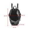 Bolsos de noche Gothic Punk Coffin Shape Ita Bag Mujer Mochilas transparentes Dark Lolita Bolso y bandolera Girls Cosplay Designer 2 Insert J230608