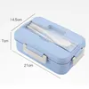 Dinnerware Sets Adults Bento Box Leakproof Lunch Containers Cute Boxes Kids Chopsticks Dishwasher Microwave Safe Container