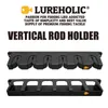 Anzóis de pesca LUREHOLIC Vertical 6Rod Rack Holder Suportes de vara de montagem na parede modular para garagem 230608