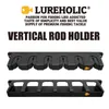 Vishaken LUREHOLIC Verticale 6Rod Rack Paal Houder Hengel Houders Wall Mount Modulair voor Garage 230608