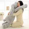 Plush Dolls Lovely Giant Animal 90cm 120cm Soft Cartoon Big Ear Bunny Toy Rabbit Stuffed Pillow Girl Gift 230608