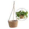 Planters Pots Garden Hanging Planter Macrame Plant Storage Basket Jute Rope Woven Indoor Outdoor Flower Pot Holder Hangers Home Decor 230608