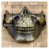 Maschere per feste Mezza faccia protettiva Skl Mask Gold Sier Airsoft Halloween Spaventoso Masquerade Cosplay Plastic Horror Dbc Vt0781 Drop Delive Dhgjr