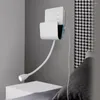 Applique murale Led téléphone Shelg Usb tête de lit lecture livre veilleuses en aluminium monté moderne Wandlamp appliques