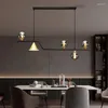 Żyrandole Lampa żyrandola lampa jadalnia wyspa sufit Modern nordycka sypialnia szklana gałki wisząca wyposażenie kuchenne biuro