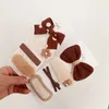 Haarschmuck Kaffee Warme Farbe Niedliche Prinzessin Haarnadeln Kinder Mädchen Kind Clips Haarspangen Haarspange Kopfbedeckung Kopfschmuck R230608