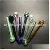 Smoking Pipes Wholesale Dhs Pyrex Oil Burner Pipe Mticolor Glass Straight Type New Arrivals Sw37 Drop Delivery Home Garden Household Dhvqt