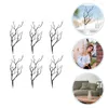 Dekorativa blommor 6st plastgren Decors Diy Artificial Antler Tree -grenar för Halloween Christmas