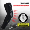 Bras Jambières 1 Paire Sport Crashproof Coude Genouillères Compression Manches pour En Plein Air Basketball Football Vélo Support Garde 230608