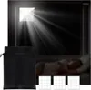 Rideau Portable Blackout Rideaux Stores Temporaires Pour Windows Nano-adhésif Full-blackout Tissu Noir Enduit D'argent
