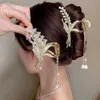 Lampadario Ciondola 2023 Nuovo Grano Perla Nappa Artiglio Dei Capelli Clip Vintage Strass Hairgrip Barrettes Antico Tornante Per Le Donne Accessori Per Capelli Regalo Z0608