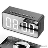 Portabla högtalare Bluetooth -högtalarens radiokortsspelare ljud med stor volym Desktop Alarm Clock -högtalarbom för all telefon