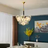 Lampadari Led ART Lampadario Lampada a sospensione Plafoniera moderna Gypsophila GlassBall Camera da letto Living Dining Indoor Hanging Fixture