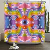 Douchegordijnen Retro Regenboog Paddestoel Douchegordijn Trippy Abstract Boho Bloemen Badkamer Gordijnen Polyester Waterdichte Stof Bad Scherm 230607