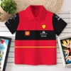 Polos Baby Formula One Racing Team Boys and Girls Polo Fashion Classic Red Shirt Casual Respirável 16th 55 230608