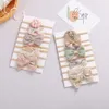 Haar Accessoires 8 Stuks Meisje Sets Baby Baby Hoofdband Boog Band Voor Kinderen Diademas Fascia Hoofdbanden Nieuwe R230608