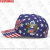 Ball Caps America Baseball Cap Gratis Custom Made Naam Team Us Hats Usa Country Travel American Nation United States Star Flag Headgear J230608