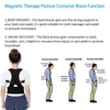 Back Massager Magnet Therapy Placure Corrector Placure Corset Axel Support Belt Män och kvinnor hängslen och stöd Belt axelställning 230607