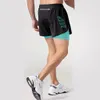 Andra sportvaror 2023 Sport Shorts Men Sportwear Double Deck Training Short Pant Summer 2 In 1 Beach Homme Clothing Gym Running 230607