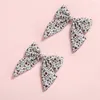 Hair Accessories Printing Pins Baby Girl Hairclips For Kids Long Tail Bow Grampo Cabelo Infant Princess Side Pin R230608