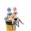 Aktionsspielfiguren 17 cm Anime Re Leben in einer anderen Welt als Null Ram Rem Sit Down Actionfigur Modell Spielzeug Puppen 230608