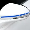 Upgrade 2pcs Car Rearview Mirror Racing Stripe Stickers Viny Waterproof Auto Body Decoration Sticker Personalized Car Styling Decals